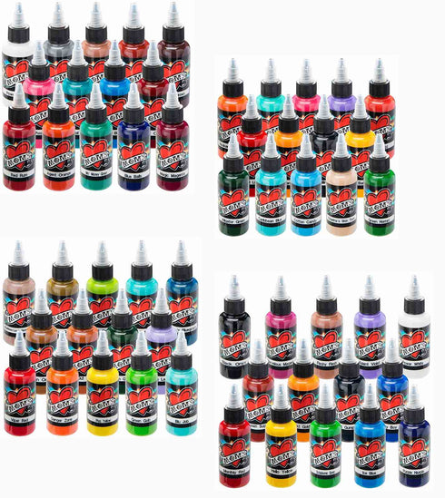 Tattoo Ink 56 Color Set 1/2 (.5)-oz Bottles